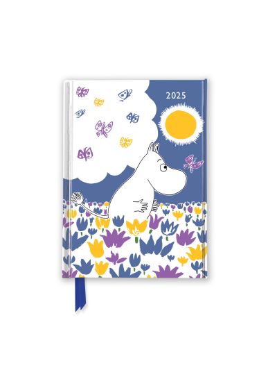 Moomin Among the Flowers 2025 Luxury Pocket Diary Planner - Week to View