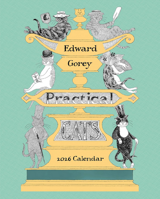 Edward Gorey: Practical Cats 2026 Mini Wall Calendar